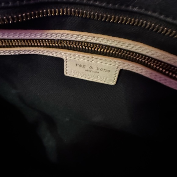 New York Designer Rag & Bone Pilot Black Leather Bag - Picture 14 of 16